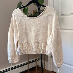 Aerie Cream Women's Sweatshirt